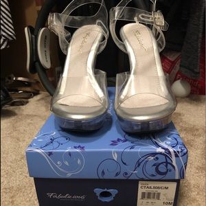 Fabulicious Clear Competition Heels